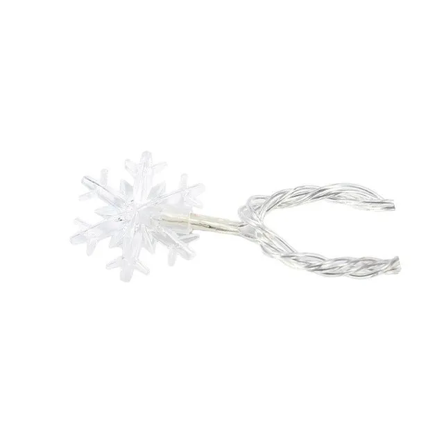 Enchanting LED Snowflake String Lights – Perfect for Festive Home Décor