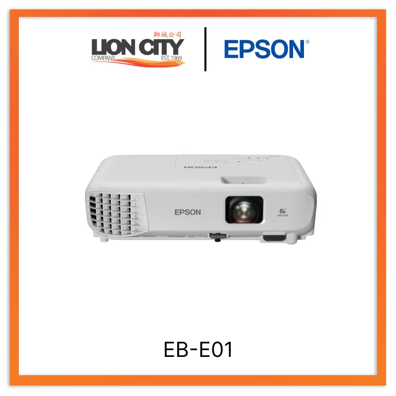 Epson EB-E01 3300 Lumen XGA 3LCD Business Projector