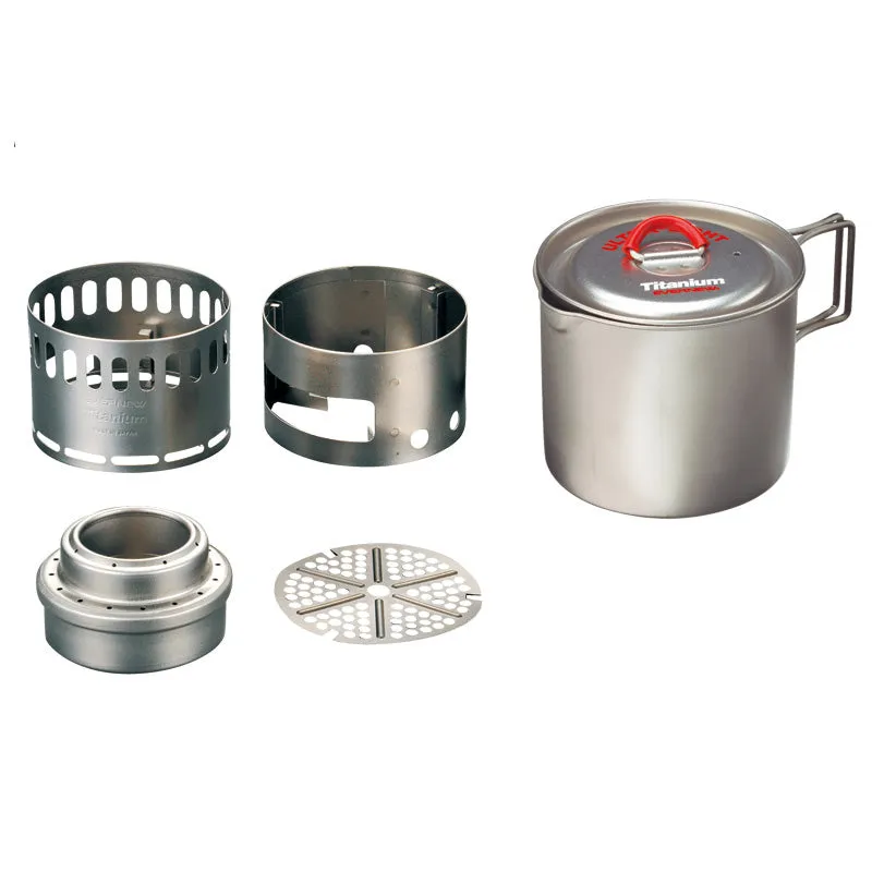 Evernew Appalachian Set - Ultralight Titanium Pot 500 Stove Set