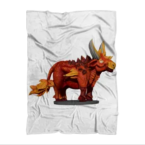 Fire Bull Sublimation Throw Blanket