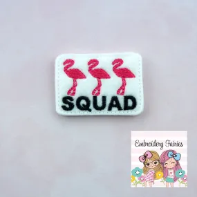 Flamingo Squad Feltie File - Flamingo Feltie- Embroidery Digital File - Machine Embroidery Design - Embroidery File - Feltie Design