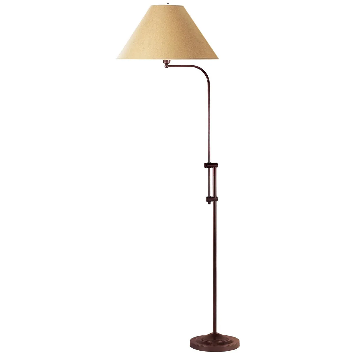 Floor 1-Light Floor Lamp in Rust