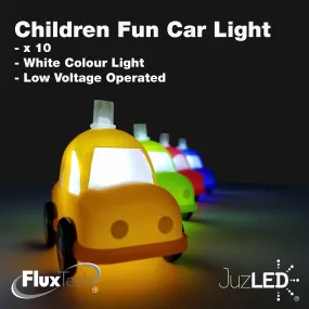 FluxTech - Fantastic Children Fun Car 10 x White Colour LED String Lights JustLED – Low Voltage Operated