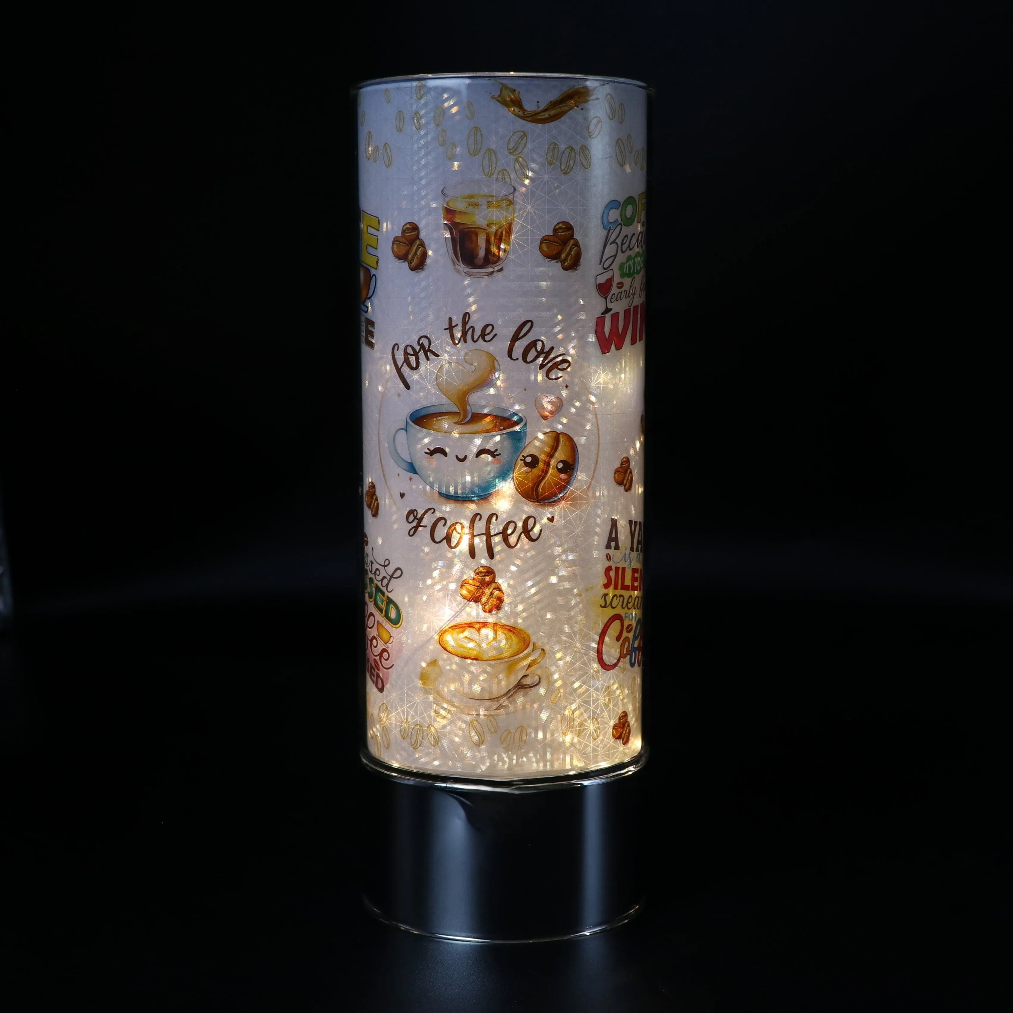 For the Love of Coffee Insert and Sparkle Glass® Accent Light