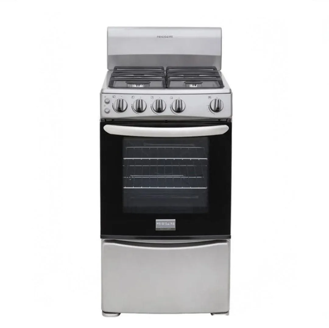 Frigidaire 20" Gas Range with 4 Burners - Silver