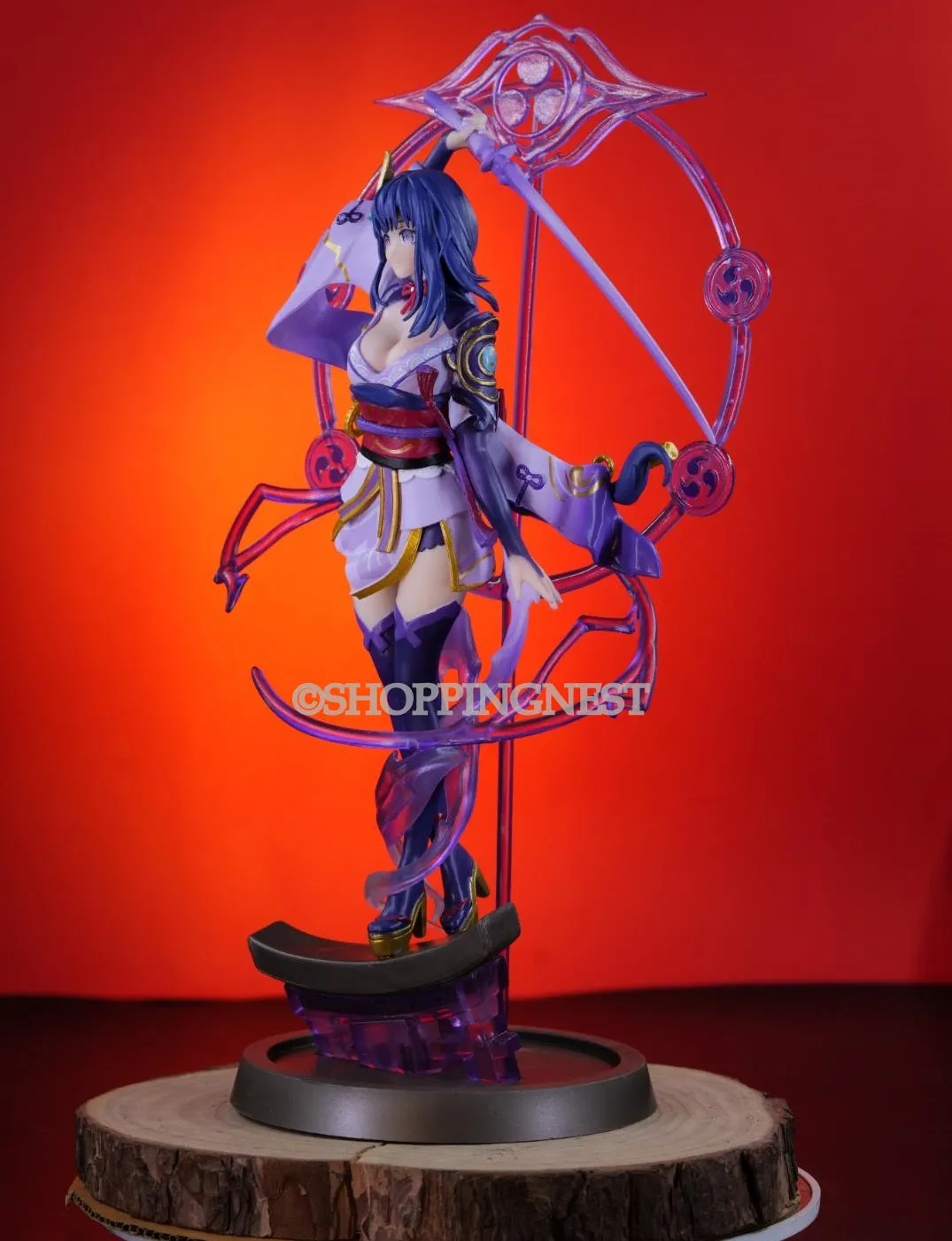 Genshin Impact Beelzebul Action Figure GK Statue PVC Model Base LED Light | 28CM |