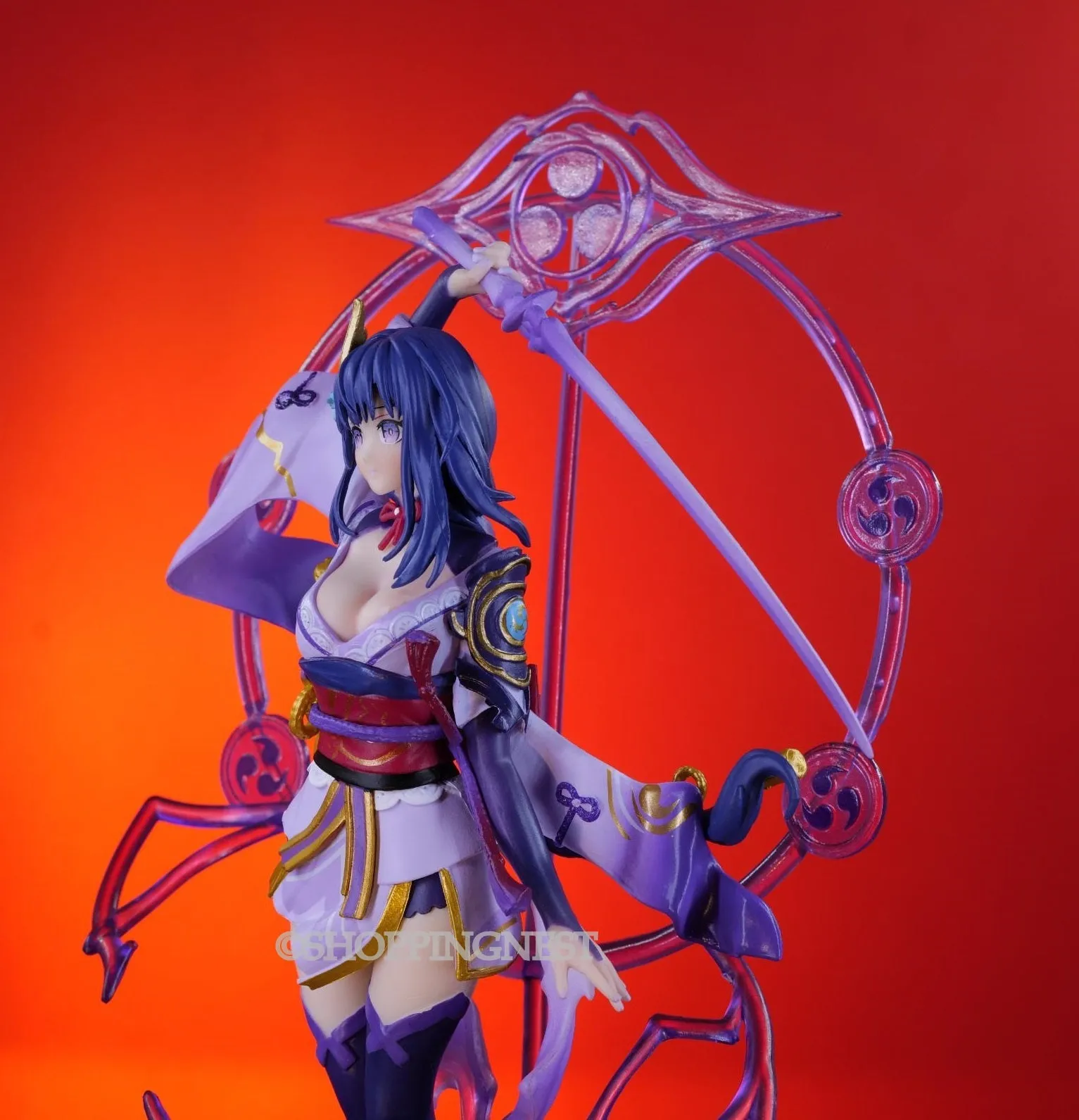 Genshin Impact Beelzebul Action Figure GK Statue PVC Model Base LED Light | 28CM |