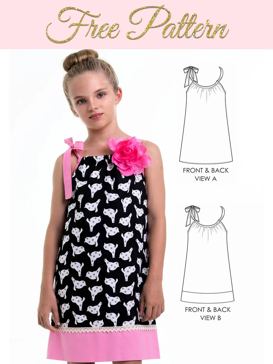 Girls Pillowcase Dress Pattern - PENELOPE