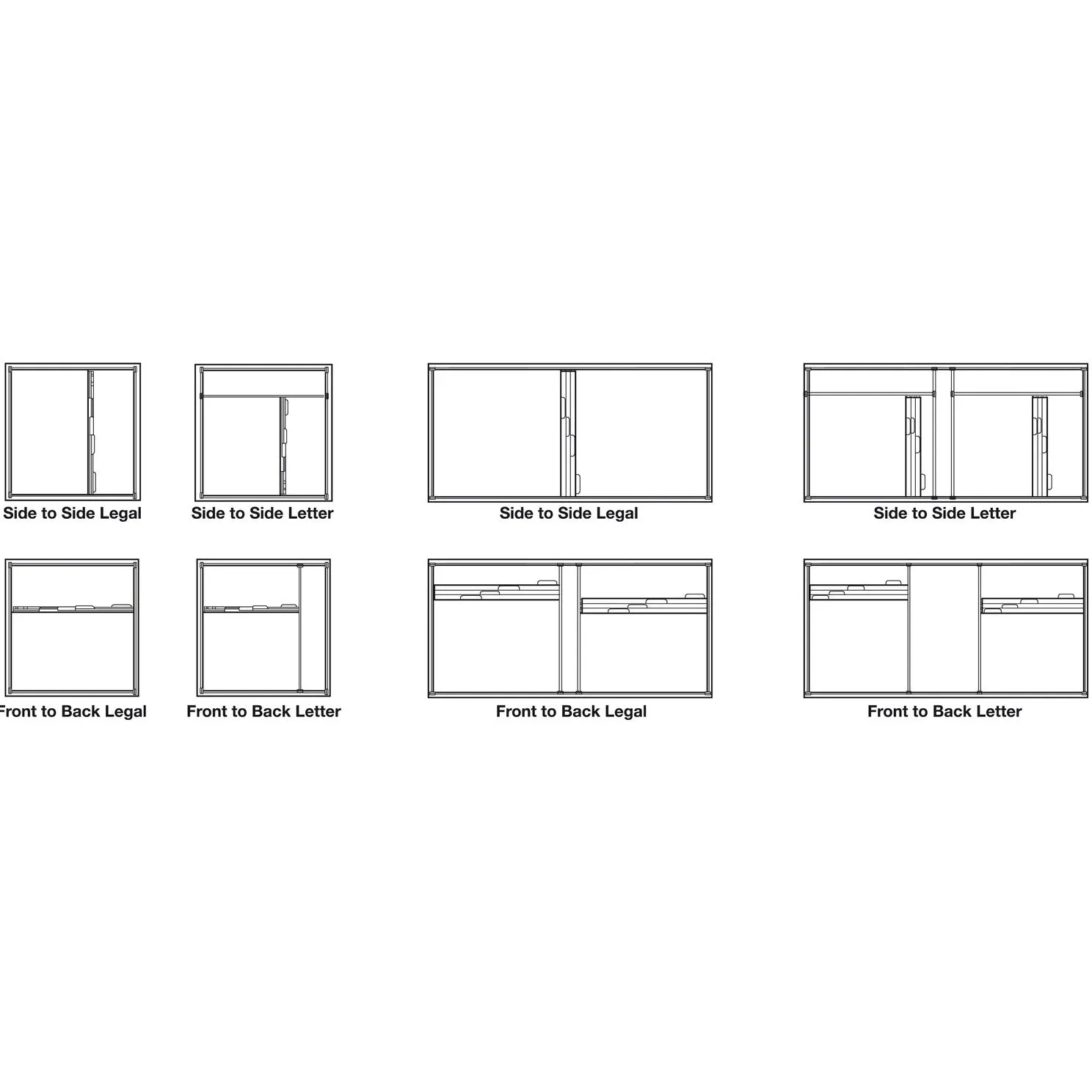 Hafele File Frame Kit Volante Desktop and File Frame Kits