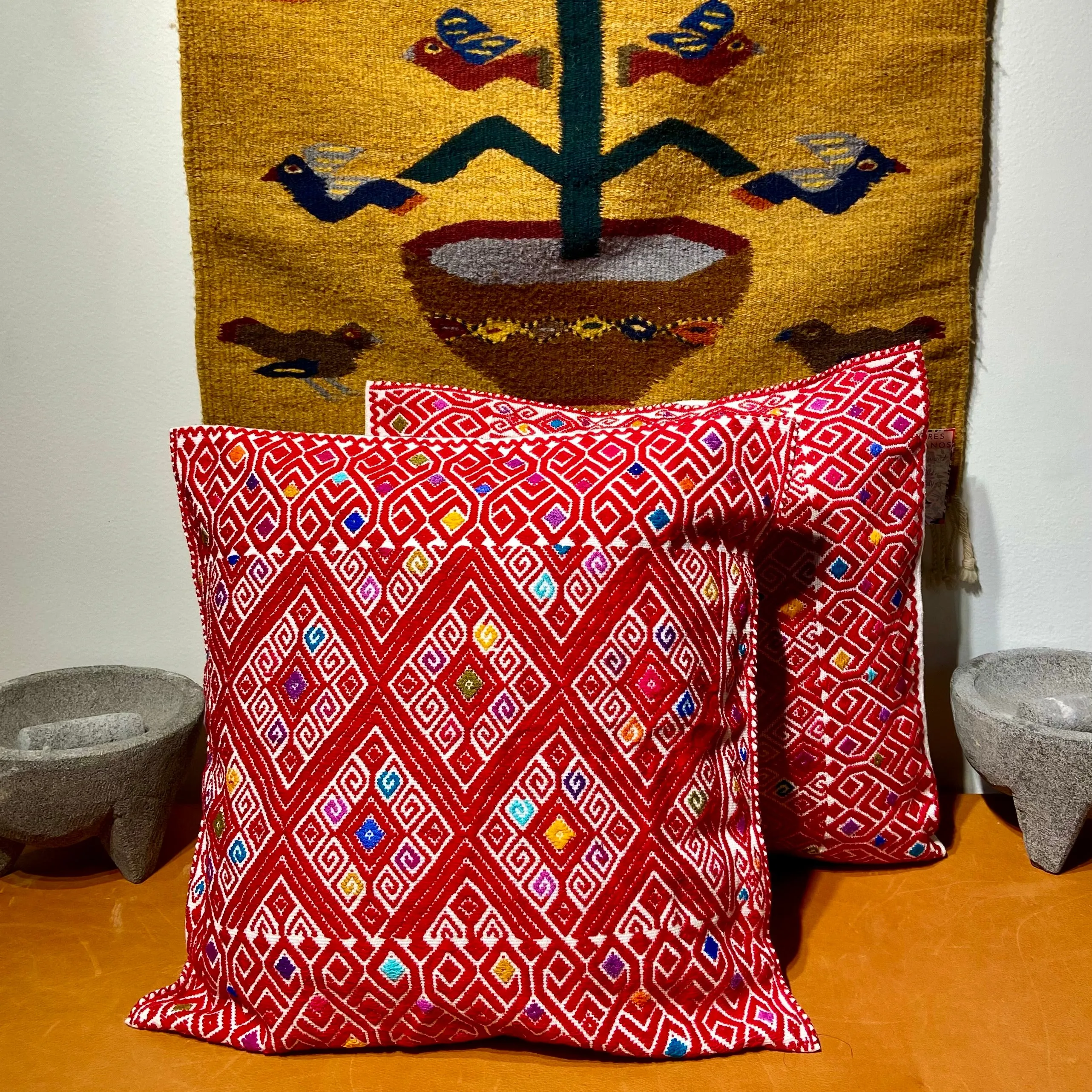 Handwoven "Larrainzar" Cotton Pillowcase