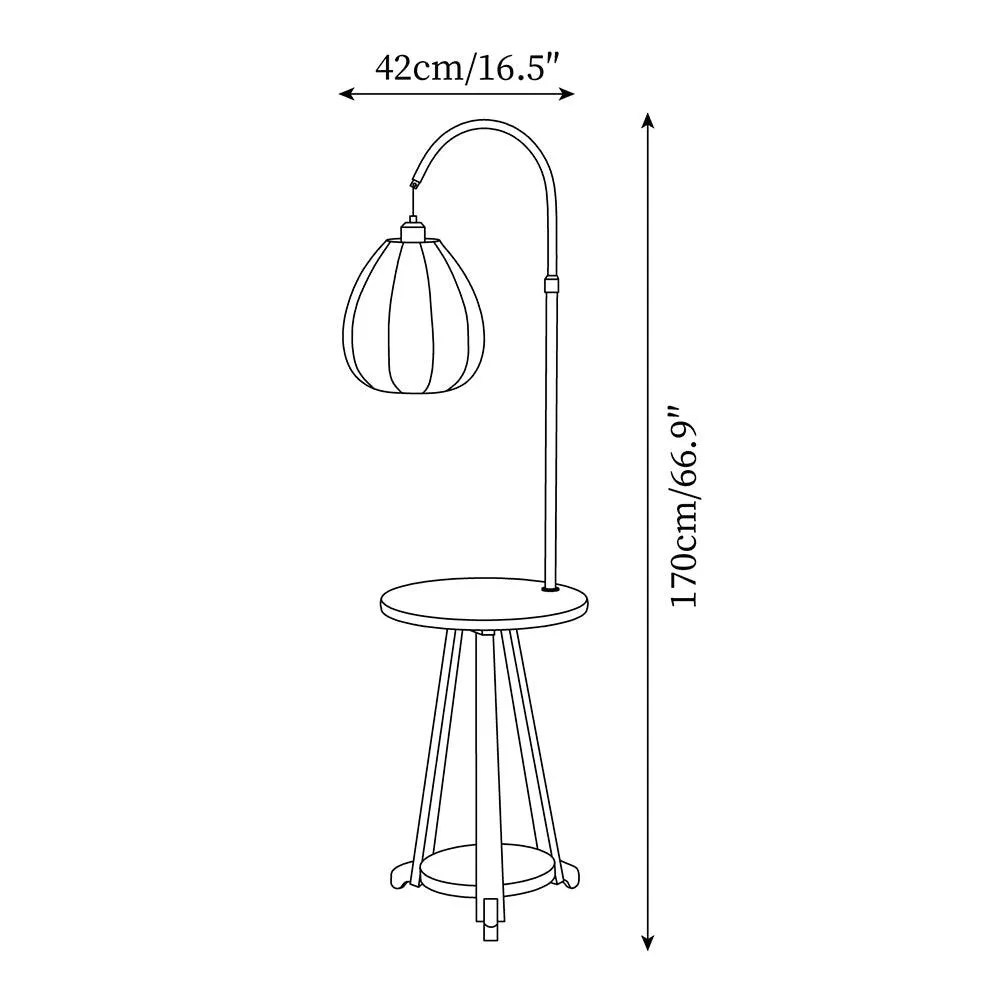 Hector Floor Lamp 16.5″- 66.9″