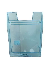 Herlitz Filing Tray Polished - Royal Blue Translucent