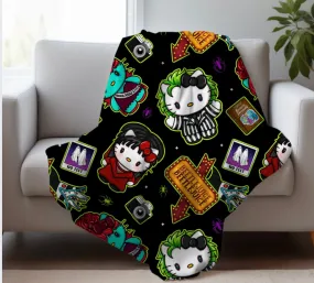 HK Beetle & Friends Black Blanket