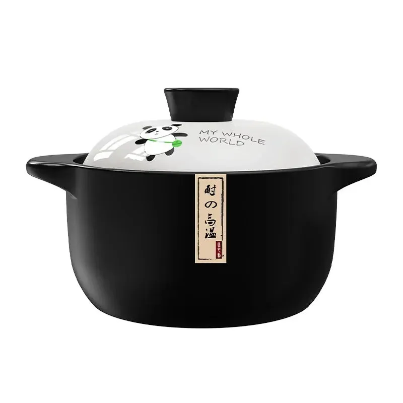 Hot Stew Pot Casserole Ceramic Saucepan