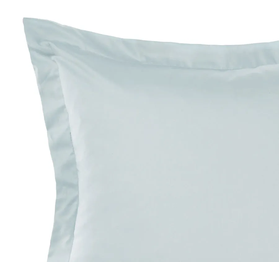 Hotel Augusta 500THC Cotton Sateen European Pillowcase Pale Blue