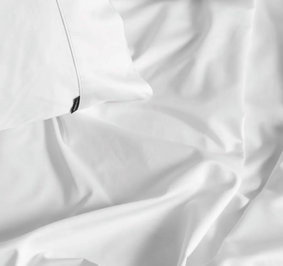 Hotel Augusta 500THC Cotton Sateen Standard Pillowcase White