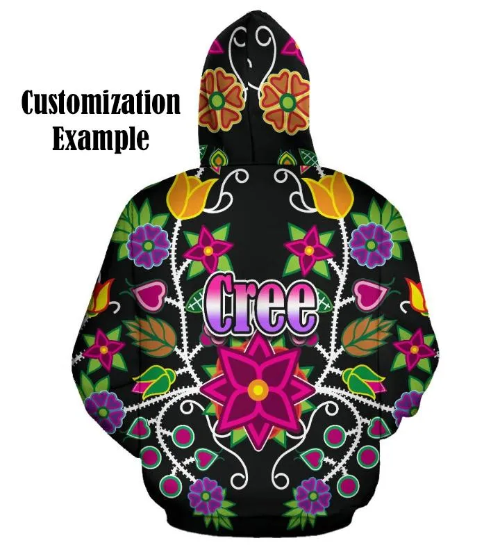 Indigenous Paisley Dark Orchid Hooded Blanket