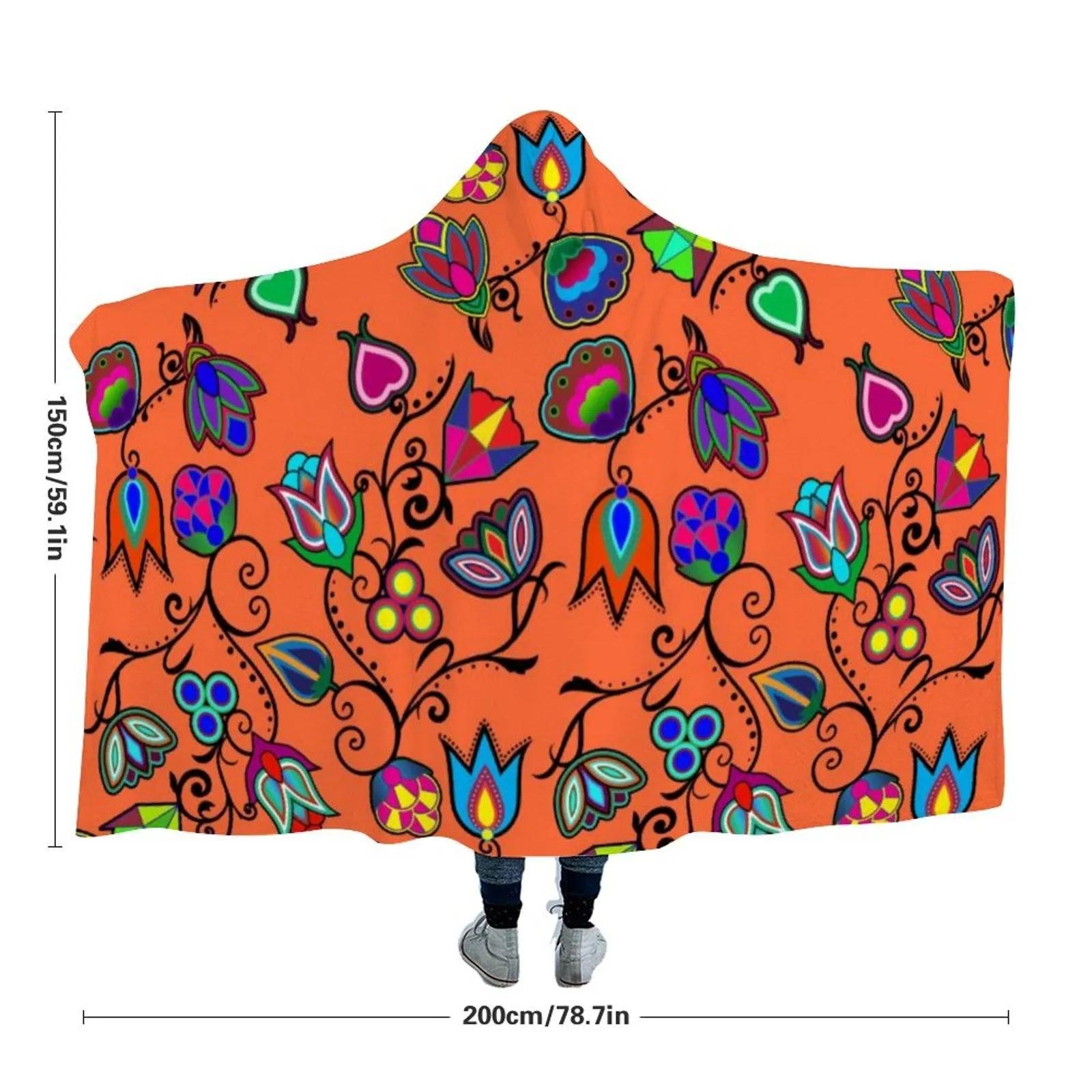 Indigenous Paisley Sierra Hooded Blanket