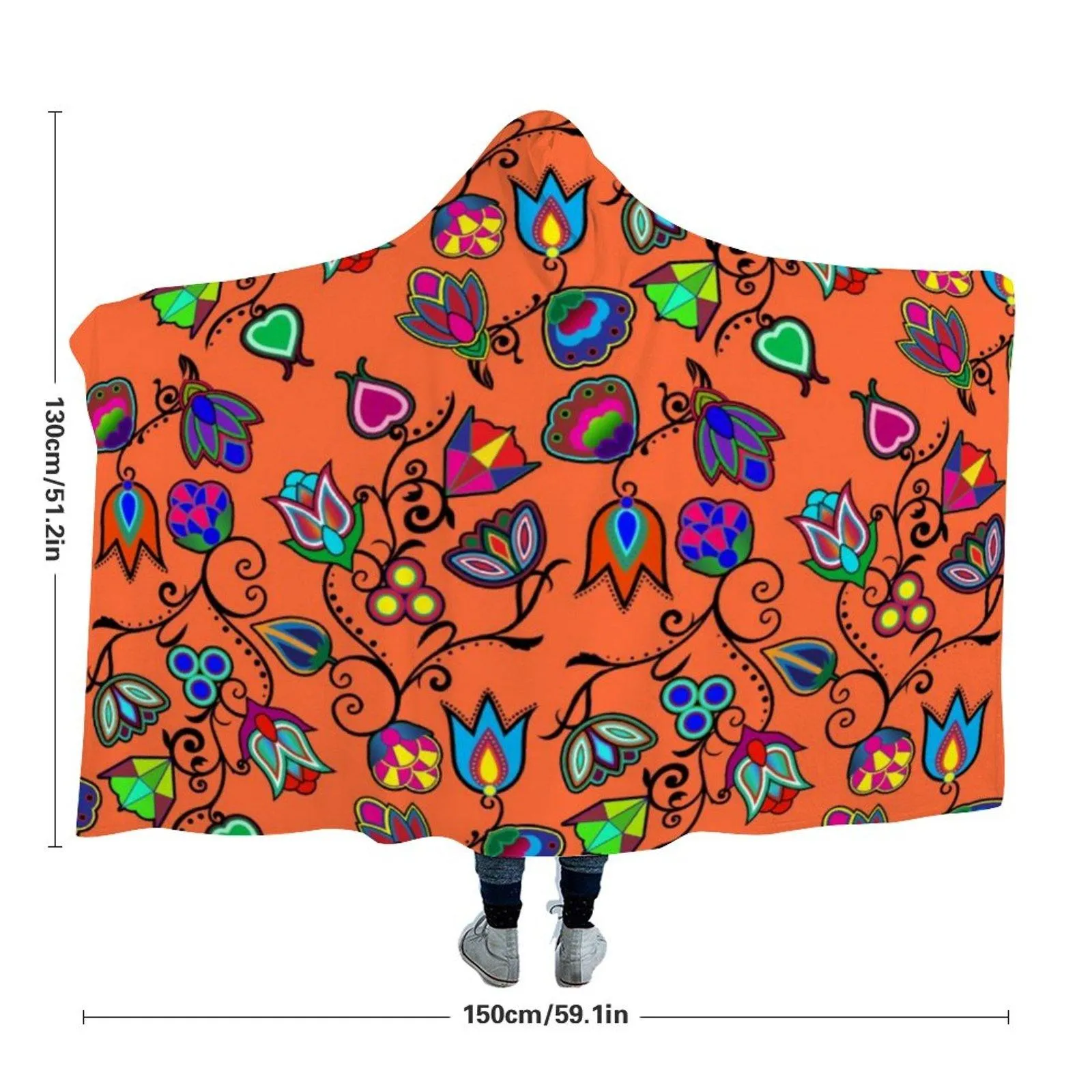 Indigenous Paisley Sierra Hooded Blanket