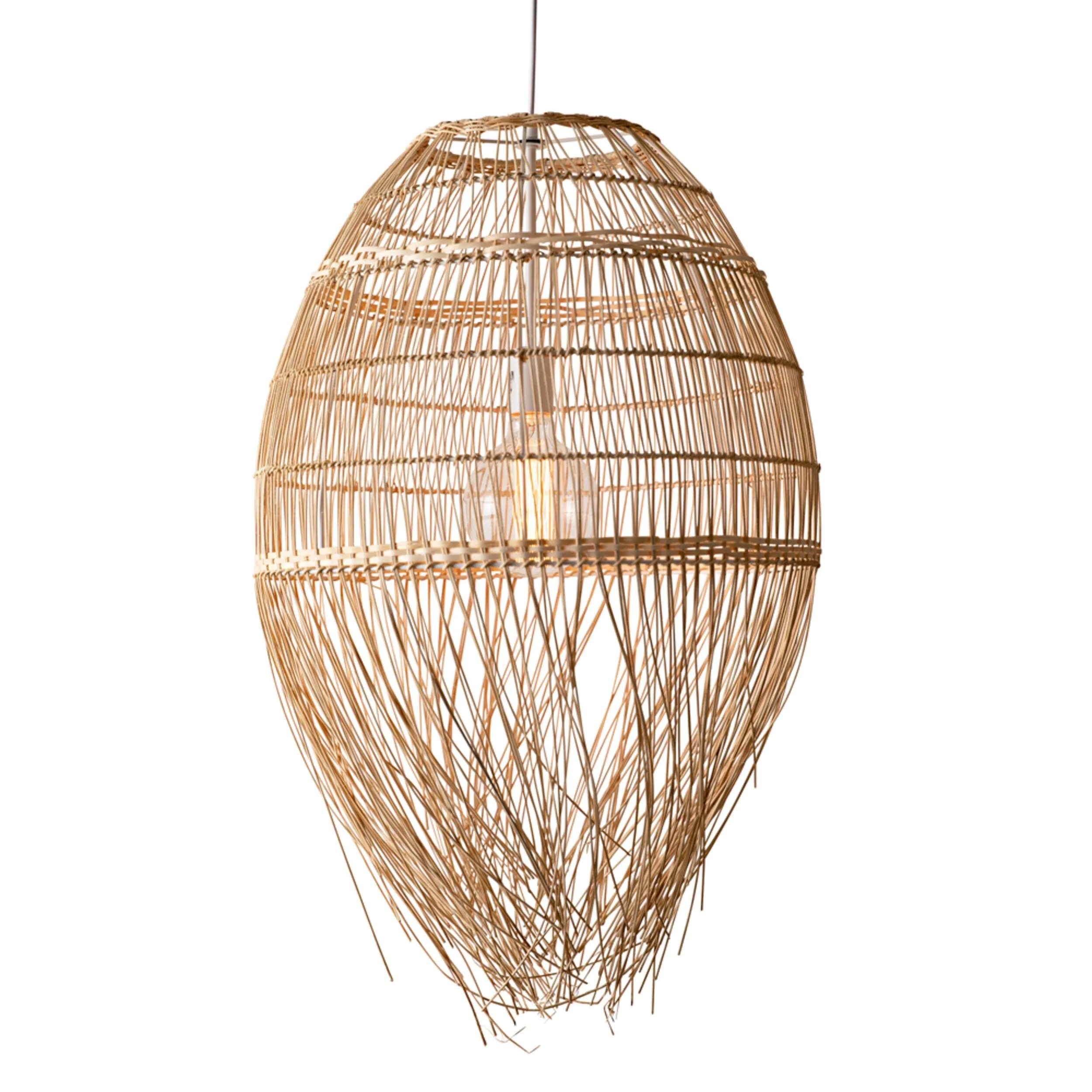 Isla Fringe Bottom Rattan Pendant 70x50x50cm