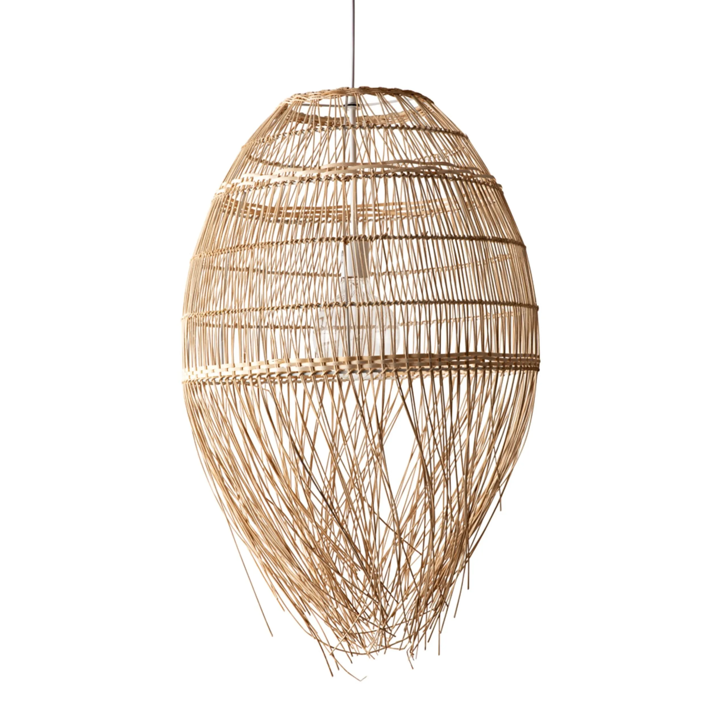 Isla Fringe Bottom Rattan Pendant 70x50x50cm