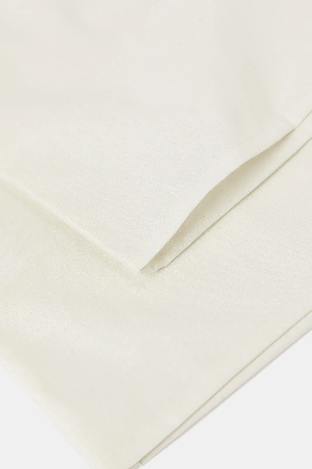 Ivory Plain Pillowcase Set (2 Piece)