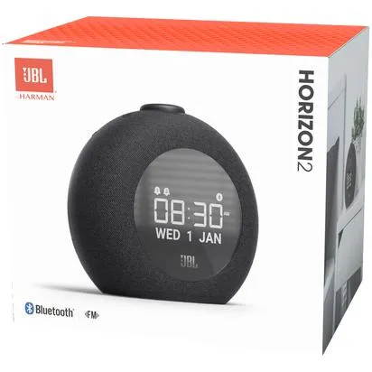 JBL 2x 4-watt Clock Radio with Bluetooth HORIZON2BLKAM