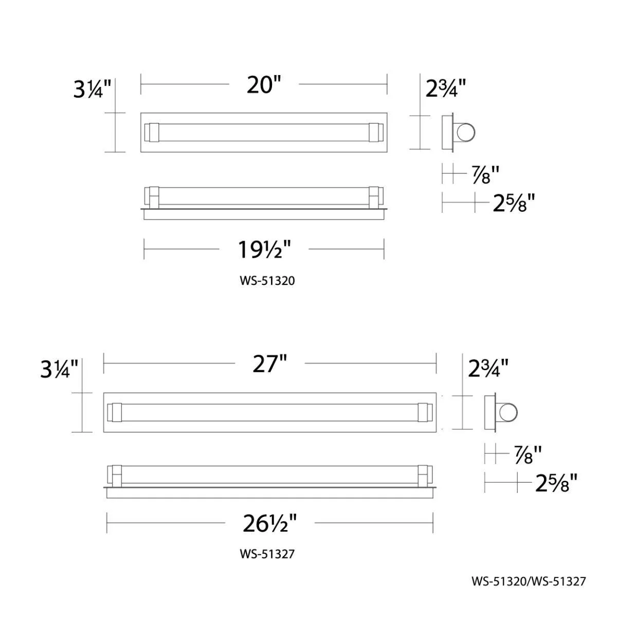 Jedi 27 in. LED Bath Bar Black finish