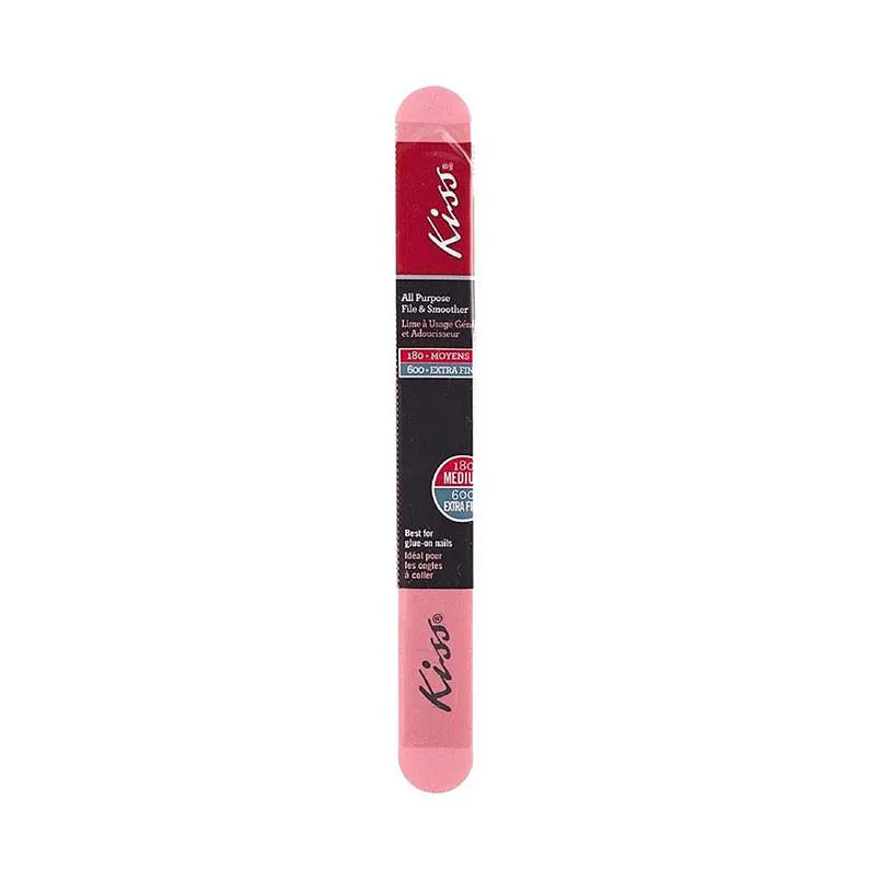 KISS NAIL FILE #F100N All Purpose File & Smoother