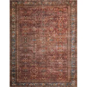 Layla Rug - Brick / Blue