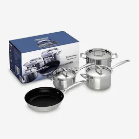 Le Creuset 3Ply Stainless Steel 4 Piece Set