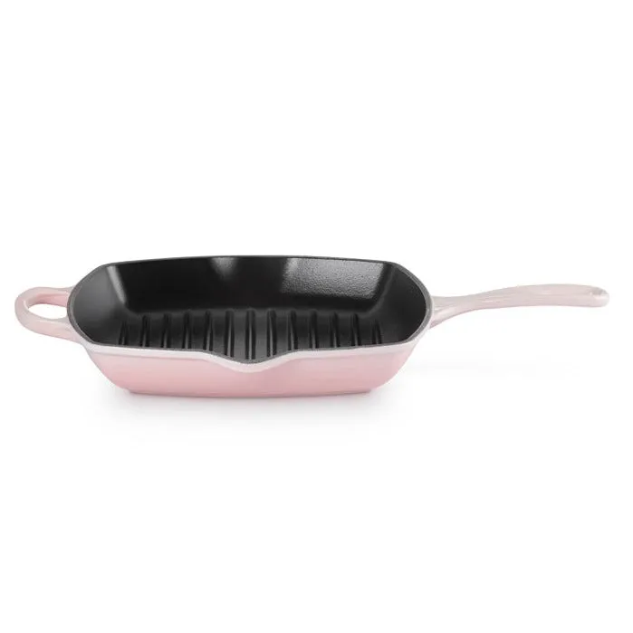 Le Creuset Signature Cast Iron Square Grillit 26cm Shell Pink