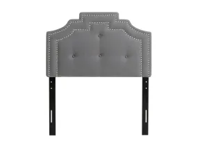 Light Grey Padded Twin/Single Headboard