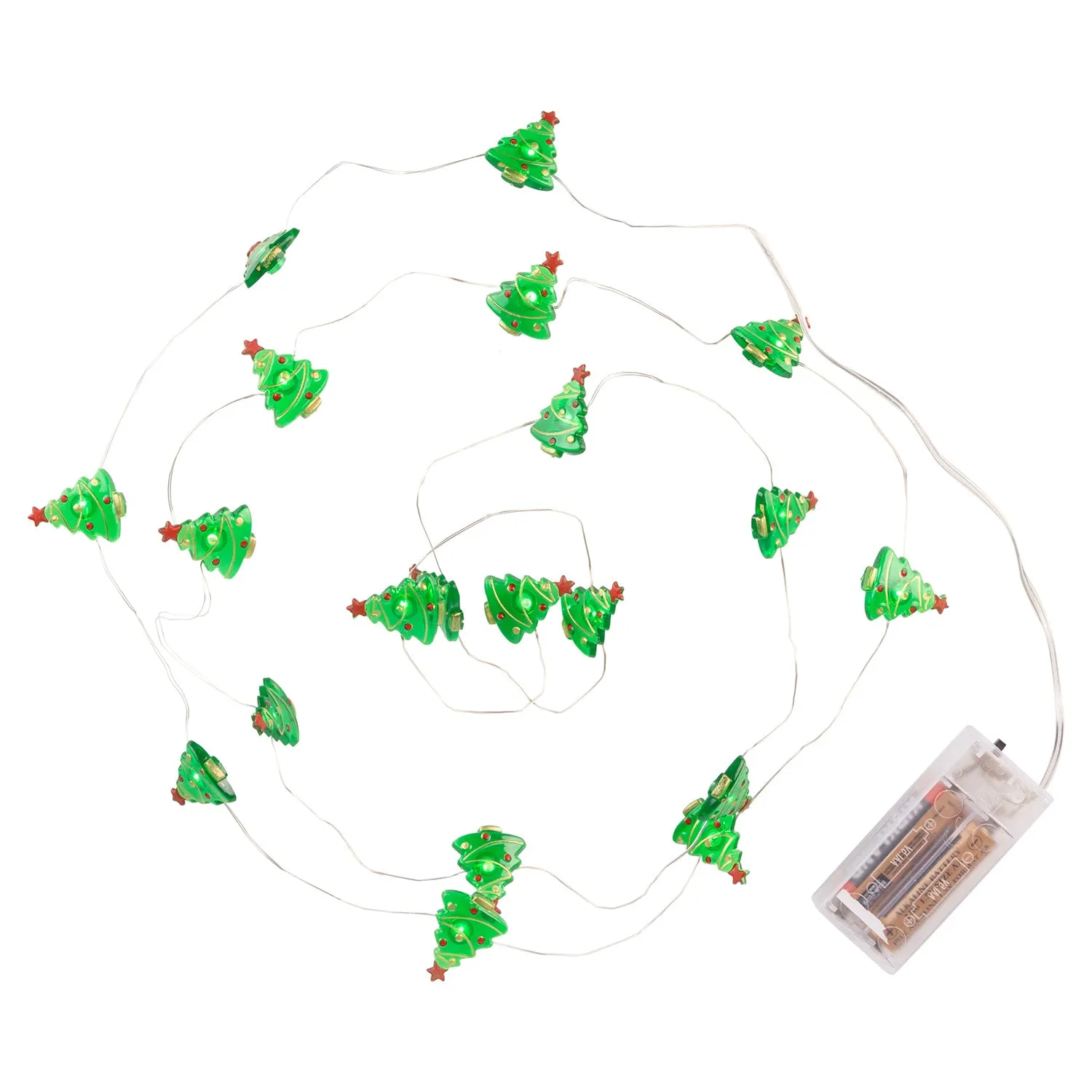 Light String with Tree Ornaments