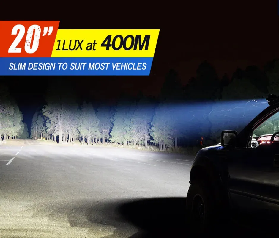 Lightfox 20" LED Light Bar with Rego Number Plate Frame and Bar