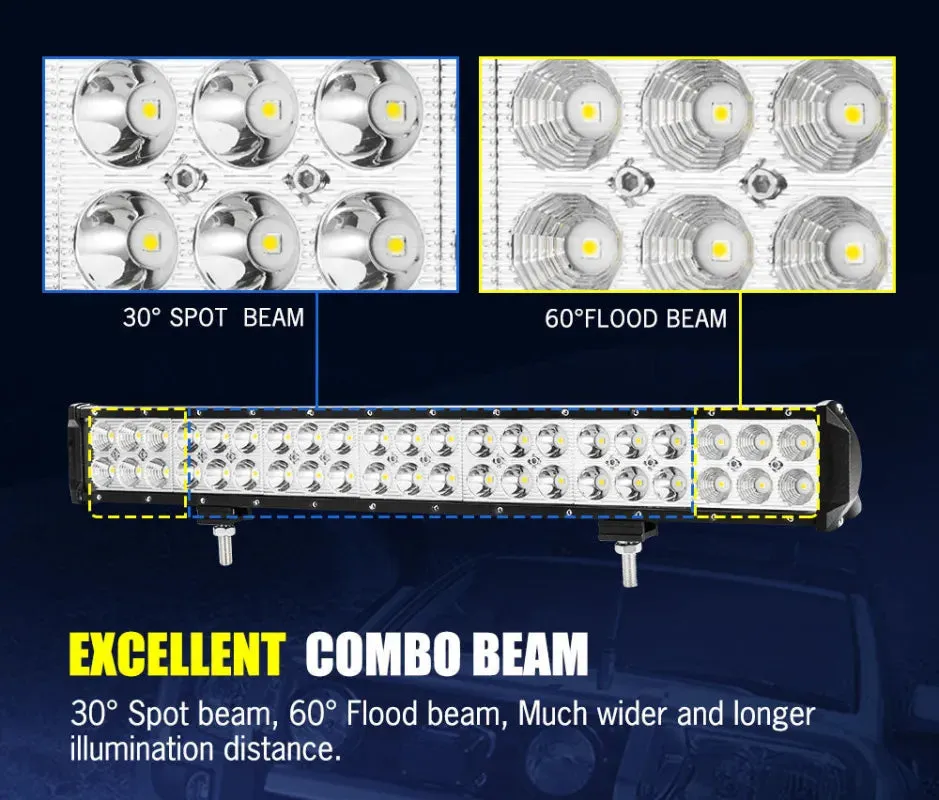 Lightfox 20" LED Light Bar with Rego Number Plate Frame and Bar