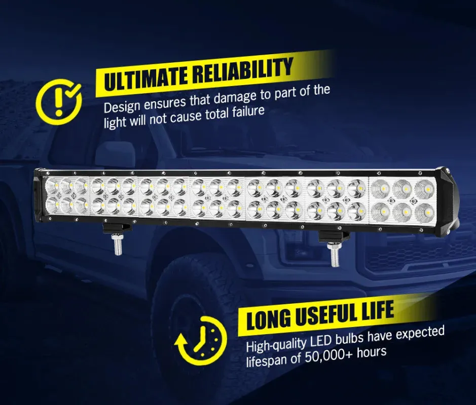 Lightfox 20" LED Light Bar with Rego Number Plate Frame and Bar