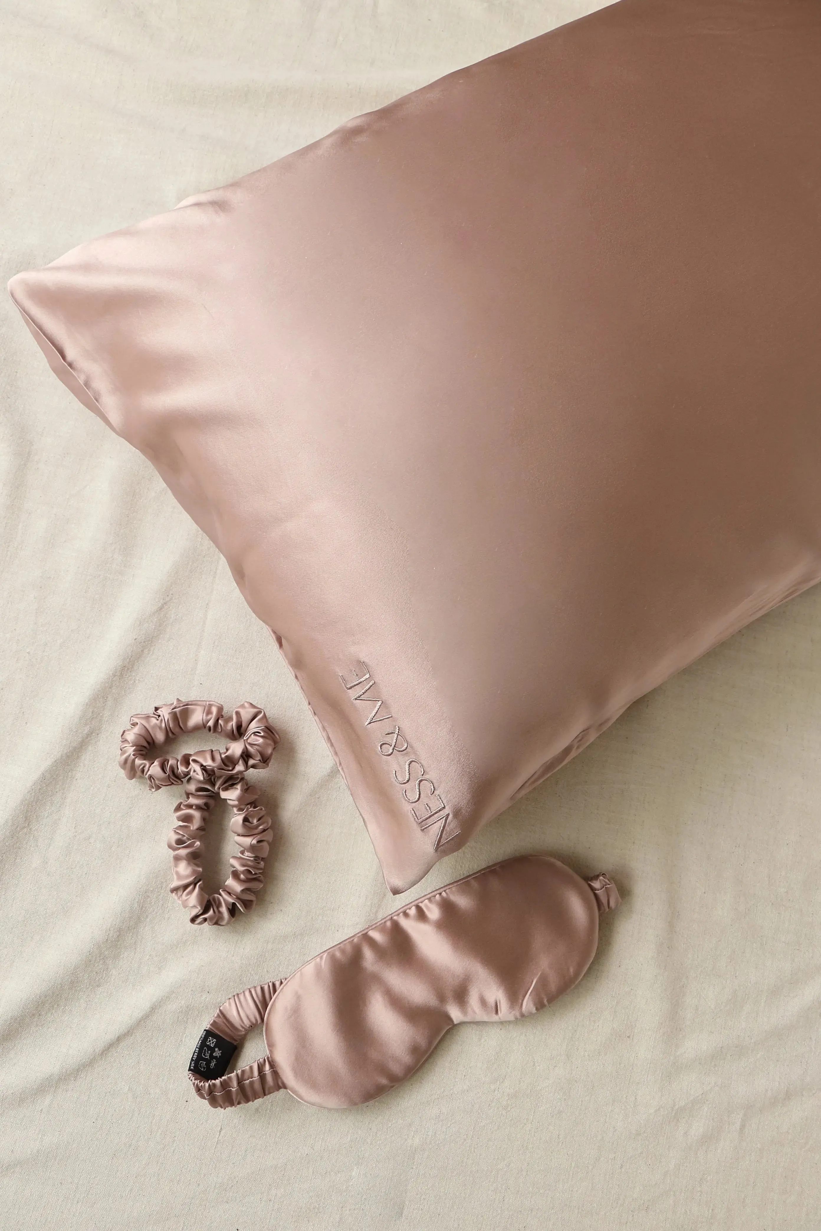 Lotus 100% Mulberry Silk Pillowcase & Eye Mask Set