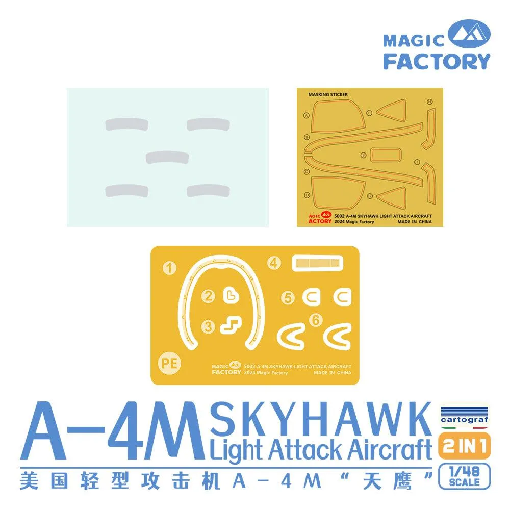 Magic Factory 5002 A-4M Skyhawk Light Attack Aircraft 1/48 Model Kit