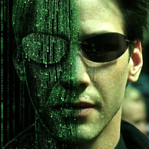 matrix wall art ,keanu reeves ai art ,matrix rain code , Matrix ai generated art ,digital Art Print