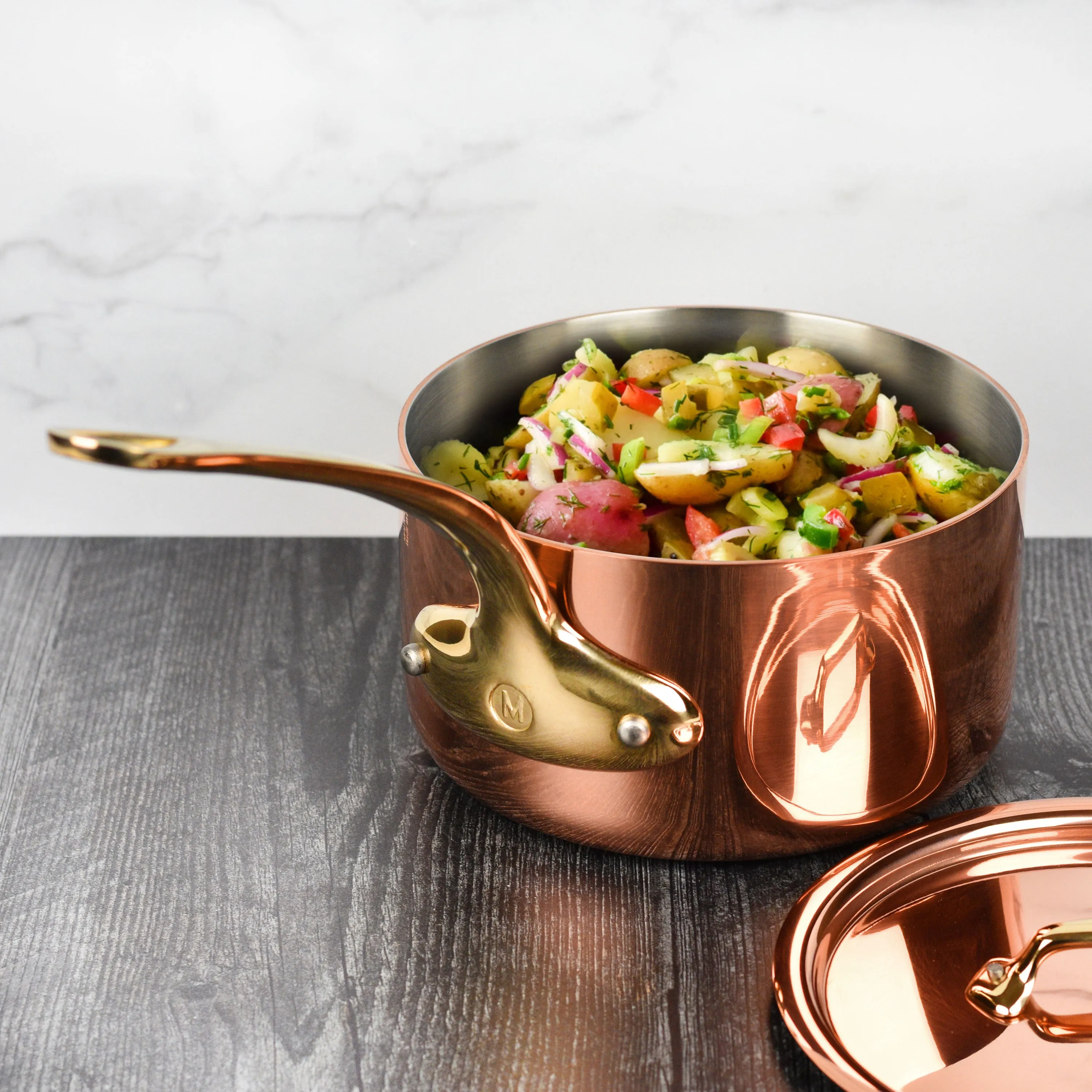 Mauviel M200B 2.6-quart Copper Saucepan