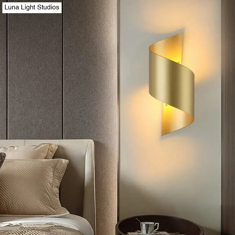 Mid-Century Wall Sconce Twist Ambient Lighting Lamp for Bedroom Living Room