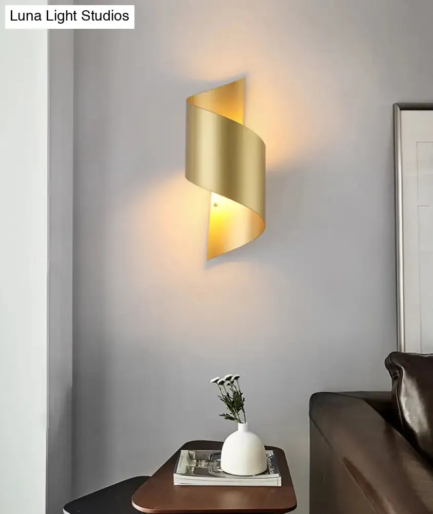 Mid-Century Wall Sconce Twist Ambient Lighting Lamp for Bedroom Living Room