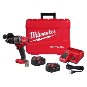 Milwaukee M18 FUEL 1/2 in. Brushless Cordless Hammer Drill/Drive Kit (Battery & Charger)