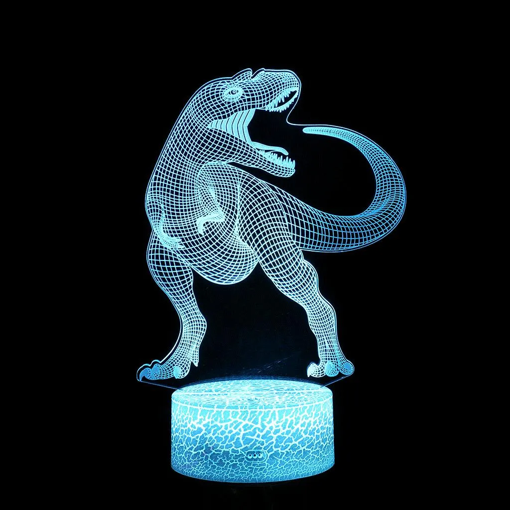 [MYL] 3D Dinosaur Children Night Lamp 7 LED Colors Changing Table Desk Decoration