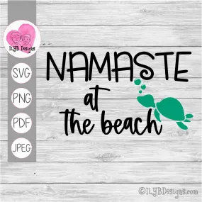 Namaste at the Beach SVG, PNG, JPEG, PDF Cut Files