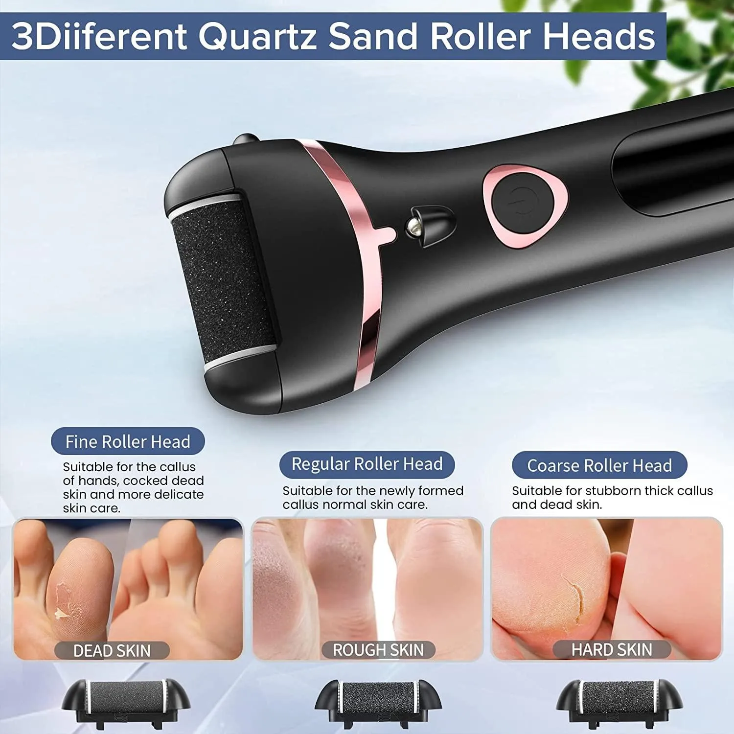 NEW Electric Foot File Rechargeable Waterproof Hard Skin Remover Foot