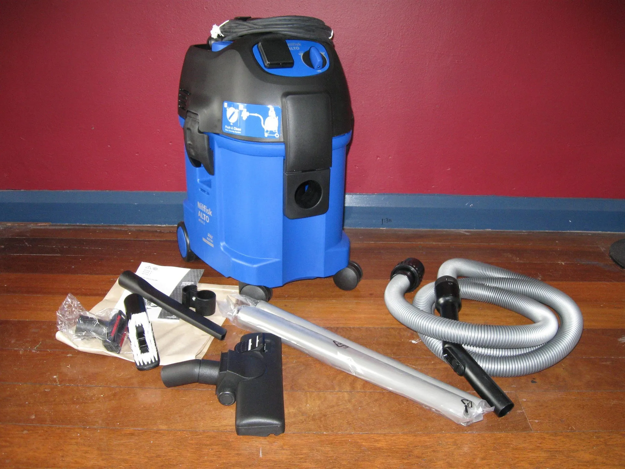 Nilfisk-ALTO ATTIX 3 360-21 Push2Clean Wet and Dry Vacuum Cleaner Information Page