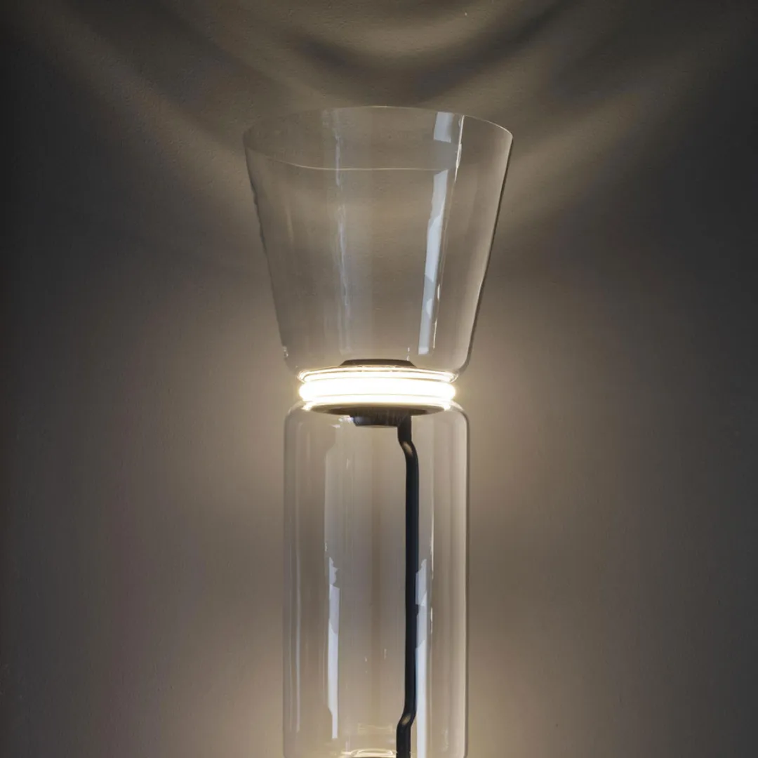 Noctambule LED Dimmable Floor Lamp - Tall Cylinders With Large Base