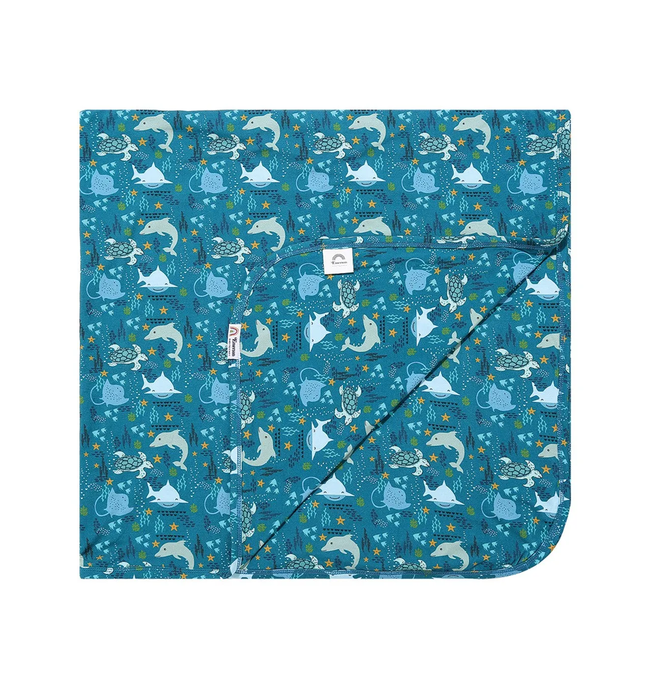 Ocean Friends Luxury Bamboo Baby Blanket